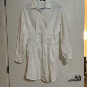 White dress shirt dress